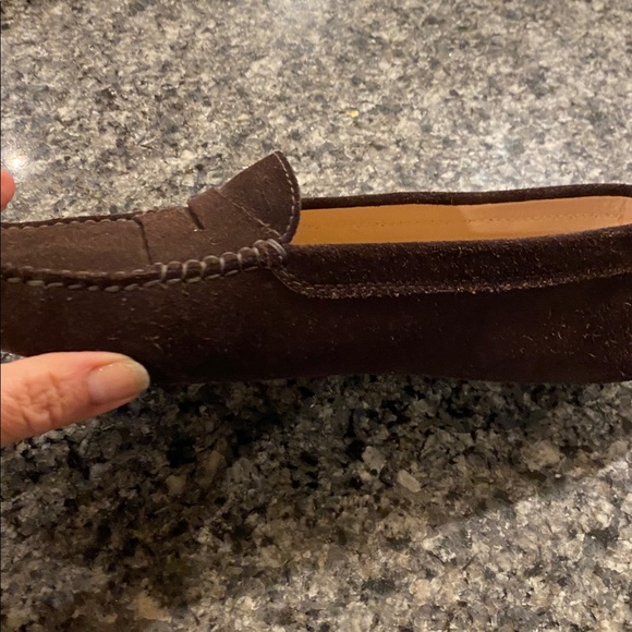 Tod's Dark Brown Suede women’s Gommino sz 9.5 loafers - Picture 2 of 7